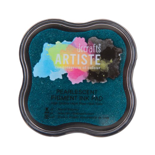 Artiste Pigment Stempelkissen, Perlglanz-Aqua von DOCRAFTS ARTISTE