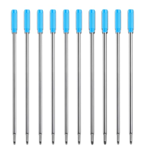 DOETYD 10er Pack blaue Nachfüllminen für Cross Kugelschreiber 11,5cm Tintenroller Nachfüllminen für Cross 8513 Rollerball von DOETYD