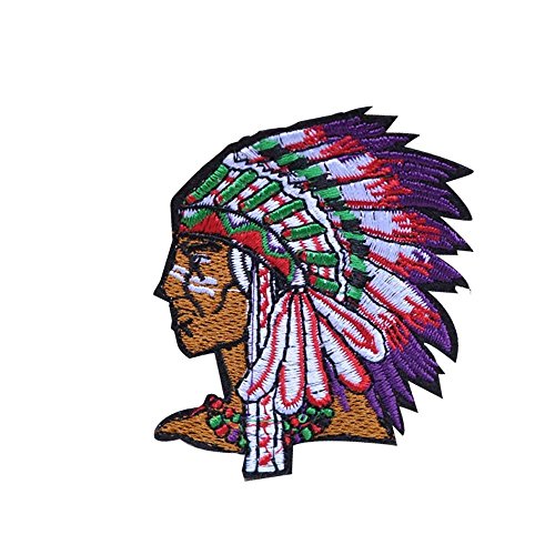 HHO Riverbyland Sew On Patches Embroidered Indian Patch Embroidered DIY Patches, Cute Applique Sew Iron on Kids Craft Patch for Bags Jackets Jeans Clothes von DOGNNAK