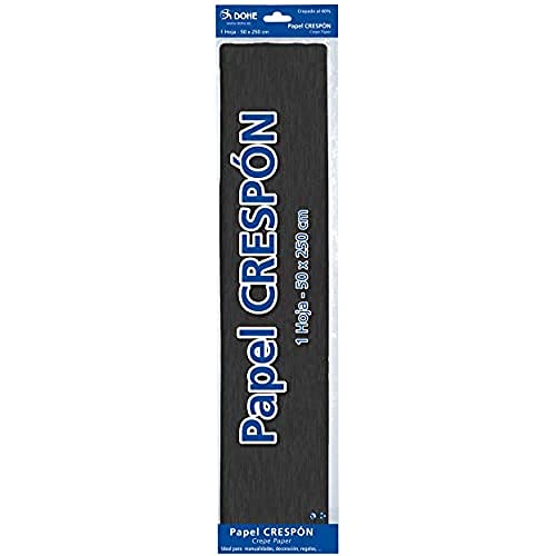 DOHE - Krepppapier 1 Bogen 50 x 250 cm, Schwarz von DOHE