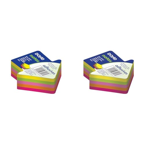 Dohe 75017 250 x Haftnotizen in Form eines Pfeils, 70 x 70 mm (Packung mit 2) von DOHE