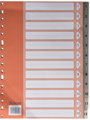 Dohe Basic – Index, A4, 1 – 12, Grau von DOHE