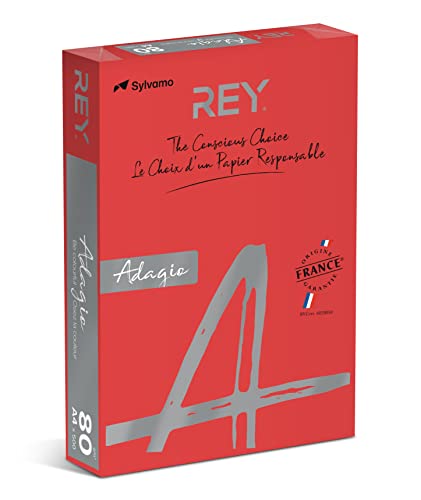 REY® ADAGIO reprographisches Papier, 80 g, A4, PEFC™, 500 Blatt von DOHE