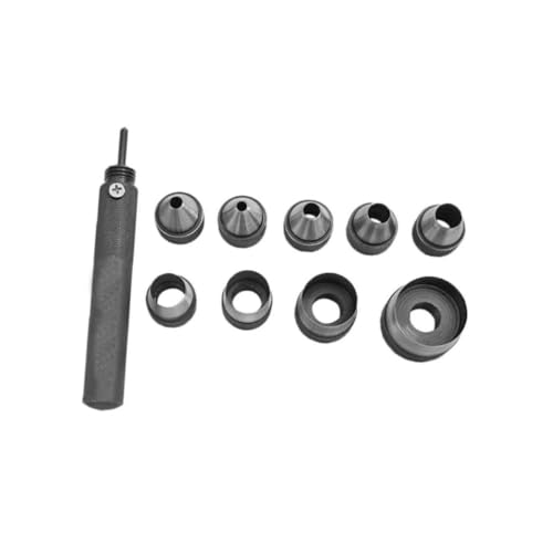 1 Satz hole punch lochfinder Lochstanzer Lederlocher Langlebige Stanzwerkzeuge Schmuck Gürtel elektrische scheuerbürste Lochschneider für Leder Lederwerkzeuge Stahl Grey DOITOOL von DOITOOL