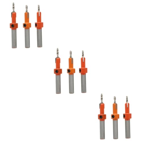 3 Sätze Senkbohrer Anspitzer Versenken Kernbohrer Werkzeug Bohrer Für Porzellanfliesen Schlüssel Senker Grat Sechskantbohrung Hochgeschwindigkeitsstahl Orange 3 Stück * 3 DOITOOL von DOITOOL