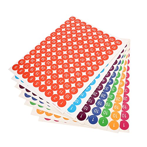 DOITOOL 1 7 Blätter runder Zahlpaster Echo drinnen Aufkleber nach Nummer farbig Name selbstklebender Zahlenkleber Aufkleber mit Lagernummern Nummer einfügen Papier Colorful DOITOOL 1 7 Blätter runder Zahlpaster Echo drinnen Aufkleber nach Nummer farbig Name selbstklebender Zahlenkleber Aufkleber mit Lagernummern Nummer einfügen Papier Colorful von DOITOOL