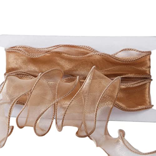 DOITOOL 1 Rolle DIY Band Wickelband Brautjungfern Kräuselband Chiffon Braut Dicke Hochzeitsbänder Zum Verpacken Königliches Garn Haarband Dekoratives Satinband Polyestertuch DOITOOL 1 Rolle DIY Band Wickelband Brautjungfern Kräuselband Chiffon Braut Dicke Hochzeitsbänder Zum Verpacken Königliches Garn Haarband Dekoratives Satinband Polyestertuch von DOITOOL