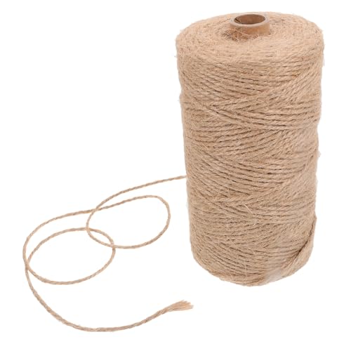 DOITOOL 1 Rolle Seil Geflochten Dekorationen Ornament Bindfaden Seil Juteschnur Juteseil Sackleinen Seil Bindfaden Basteln Bindfaden Natürliches Sackleinen Seil Handwerk DIY Seil Jute von DOITOOL