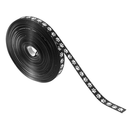 DOITOOL 1 Rolle Weißes Band mit Pfotenabdruck geschenkband rolle DIY Geschenkbänder Niedliches Bänder Design Pfotenabdruck Band Hundepfoten-Druckband Hundepfotenabdruck Polyester DOITOOL 1 Rolle Weißes Band mit Pfotenabdruck geschenkband rolle DIY Geschenkbänder Niedliches Bänder Design Pfotenabdruck Band Hundepfoten-Druckband Hundepfotenabdruck Polyester von DOITOOL