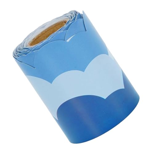 DOITOOL 1 Rolle Wolkenbordüre Pinnwandbordüre Gerollte Wolkenbordüre Aufkleberbordüren Für Pinnwand Kreidetafelaufkleber Klassenzimmerdekor Beschichtete Papieraufkleber Blau DOITOOL 1 Rolle Wolkenbordüre Pinnwandbordüre Gerollte Wolkenbordüre Aufkleberbordüren Für Pinnwand Kreidetafelaufkleber Klassenzimmerdekor Beschichtete Papieraufkleber Blau von DOITOOL