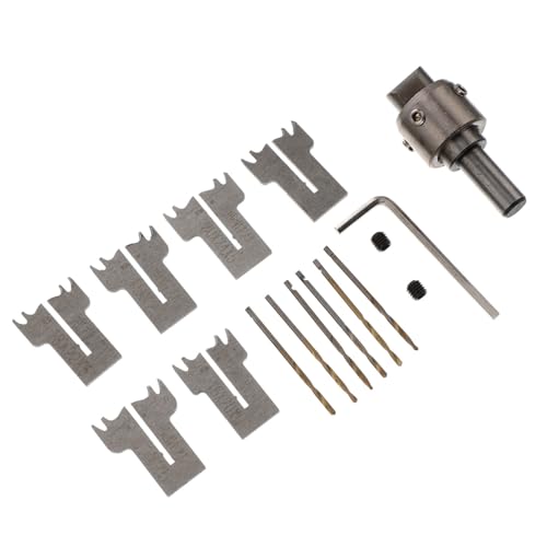 DOITOOL 1 Satz Integriertes Werkzeug Für Die Holzbearbeitung Lochzentrierungsklemmen Stiftschraubstock Handherstellung Meißel Stanzmaschine Schnittringe Senker Schwabbeldraht von DOITOOL