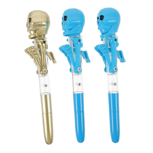 DOITOOL 1 Satz Kürbis -skelettstift Beängstigend Stifte Glühen Abgefahrener Stift Schlank Halloween-kugelschreiber Uv Led Dekorationen Hoch Gruselig Plastik Zufällige Farbe 3 Stück DOITOOL 1 Satz Kürbis -skelettstift Beängstigend Stifte Glühen Abgefahrener Stift Schlank Halloween-kugelschreiber Uv Led Dekorationen Hoch Gruselig Plastik Zufällige Farbe 3 Stück von DOITOOL