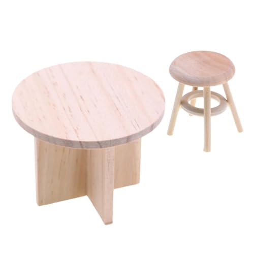 DOITOOL 1 Satz Massivholzmöbelmodell Puppenhaus Hocker kleiner runder Hocker Modell Puppenstubentisch Mini-Haushocker Puppenhaus Miniaturmöbel Möbelmodelle Mini-Tisch Beige DOITOOL 1 Satz Massivholzmöbelmodell Puppenhaus Hocker kleiner runder Hocker Modell Puppenstubentisch Mini-Haushocker Puppenhaus Miniaturmöbel Möbelmodelle Mini-Tisch Beige von DOITOOL