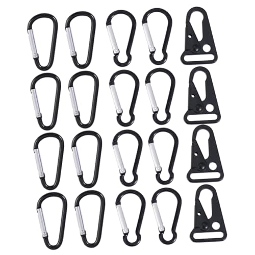 DOITOOL 1 Satz Multi Funktions Karabiner Aluminiumlegierung D Riegel Olecranon Riegel Schwarze Schnapphaken für Taschen Kessel und Mehr DOITOOL 1 Satz Multi Funktions Karabiner Aluminiumlegierung D Riegel Olecranon Riegel Schwarze Schnapphaken für Taschen Kessel und Mehr von DOITOOL