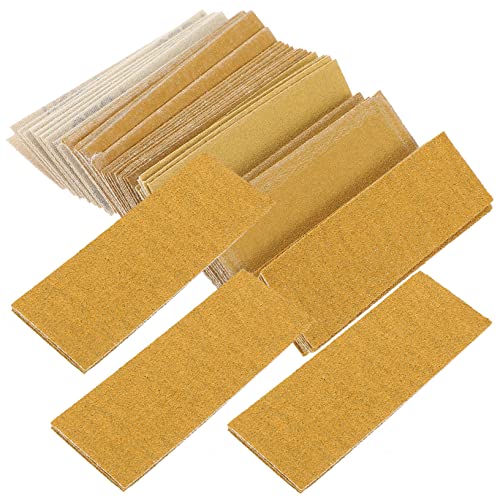 DOITOOL 1 Satz Sandpapier Schleifblöcke Fingerschleifer Schleifscheiben Schleifen Oszillierendes Schleifpad Schleifpapier Yellow Samt 60 Blatt von DOITOOL