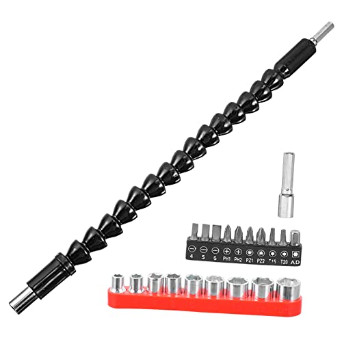 DOITOOL 1 Satz Steckschlüssel Bits Mit Flexiblem Schaft Schraubendreher Schraubenbits Halter Handbohrmaschine Multi Elektro Bohrerschaft Kit Bohrer Mit Flexiblem Schaft Bohrer Bits von DOITOOL