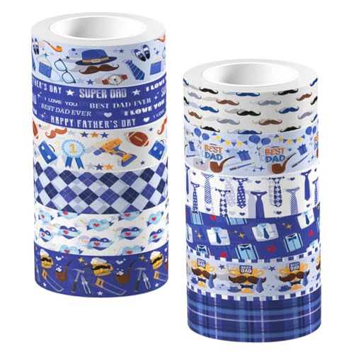 DOITOOL 1 Satz Transparentes Rollenband Dekoratives Journaling Papa Gold Vater Basteln Süßes Braunes Regenbogen Journalband Mehrzweck Washi Tape Selbstklebende DIY 12Rollen DOITOOL 1 Satz Transparentes Rollenband Dekoratives Journaling Papa Gold Vater Basteln Süßes Braunes Regenbogen Journalband Mehrzweck Washi Tape Selbstklebende DIY 12Rollen von DOITOOL