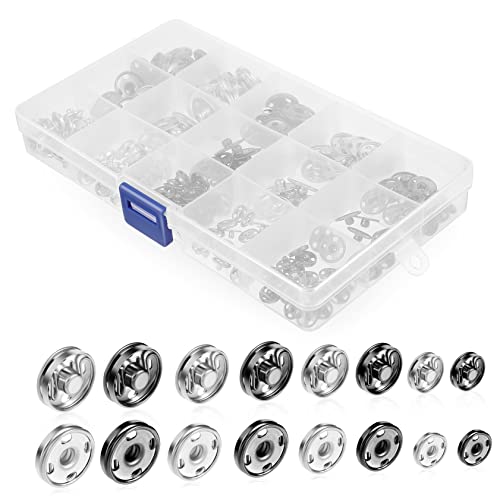 DOITOOL 1 Schachtel Druckknopf aus Metall Druckknopf annähen Tasten Knopfnadeln Druckknöpfe annähen Stich werkzeug Set zum Nähen von Druckknöpfen Druckknopf-Kit aus Metall DOITOOL 1 Schachtel Druckknopf aus Metall Druckknopf annähen Tasten Knopfnadeln Druckknöpfe annähen Stich werkzeug Set zum Nähen von Druckknöpfen Druckknopf-Kit aus Metall von DOITOOL