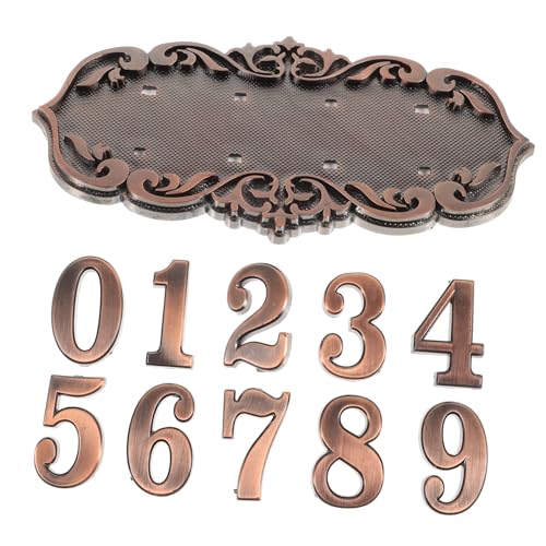 DOITOOL 1 Set Retro Hausschild Individuelle Schilder Heimdekoration Hausdekorationen Für Zuhause Vintage Dekor Türschild Nummernschild Für Kreatives Design Tür Hängeschild von DOITOOL