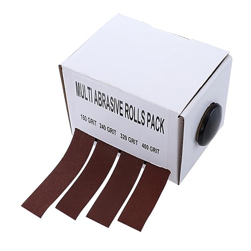 DOITOOL 1 Stück Rolle Schleifbandkasten Block Pole Sandkasten Sterben Streifen Schleifer Hartmetall Schmirgelpapier Bausatz Grütze Nasses Und Trockenes Schleifpapier Auto Schleifen Brown von DOITOOL