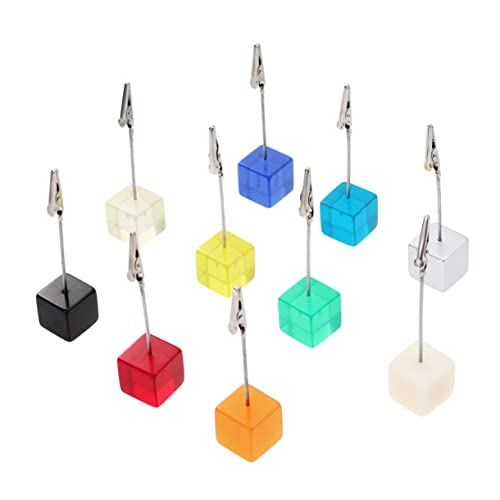 DOITOOL 10 Stück Geschäftskartenhalter DIY - Krokodilklemme für den Schreibtisch Hochzeitshalter würfel harz fotoclip halter Zufällige Farbe DOITOOL 10 Stück Geschäftskartenhalter DIY - Krokodilklemme für den Schreibtisch Hochzeitshalter würfel harz fotoclip halter Zufällige Farbe von DOITOOL