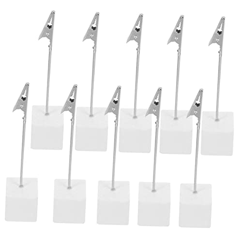 DOITOOL 10 Stück Notizordner Papier Memohalter-Clip Memo-Klemmhalter Memo-Clip-Ständer Würfelhalter Büroklammerständer Bilderhalter Inhaber Fotoclip Hinweisclip Silver DOITOOL 10 Stück Notizordner Papier Memohalter-Clip Memo-Klemmhalter Memo-Clip-Ständer Würfelhalter Büroklammerständer Bilderhalter Inhaber Fotoclip Hinweisclip Silver von DOITOOL