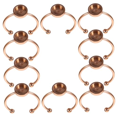 DOITOOL 10 Stück Schmuckzubehör Verstellbare Basis Ringrohlinge Zur Schmuckherstellung Fingerringe Zubehör Rohlinge Für Die Schmuckherstellung DIY Ringfassungen Form DOITOOL 10 Stück Schmuckzubehör Verstellbare Basis Ringrohlinge Zur Schmuckherstellung Fingerringe Zubehör Rohlinge Für Die Schmuckherstellung DIY Ringfassungen Form von DOITOOL