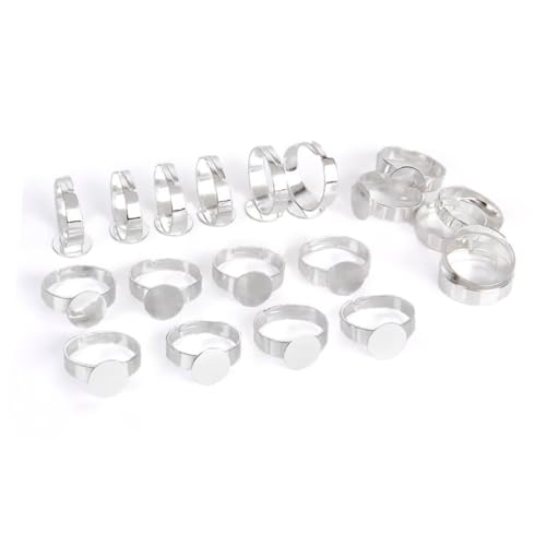 DOITOOL 10 Stück Verstellbarer Ring Vergoldet Damen Ringrohlinge Silber Verstellbare Flache Basisrohlinge Sterling Schmuckschale Schlüssel Pinky Lünette Ringe Ring Basis Montagering DOITOOL 10 Stück Verstellbarer Ring Vergoldet Damen Ringrohlinge Silber Verstellbare Flache Basisrohlinge Sterling Schmuckschale Schlüssel Pinky Lünette Ringe Ring Basis Montagering von DOITOOL