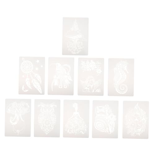 DOITOOL 10 Stück Wiederverwendbare Tier Malvorlagen Teiliges Zeichenschablonen für Diy Kunstprojekte und Bastelarbeiten Vielseitig Einsetzbar mit Verschiedenen Stiften DOITOOL 10 Stück Wiederverwendbare Tier Malvorlagen Teiliges Zeichenschablonen für Diy Kunstprojekte und Bastelarbeiten Vielseitig Einsetzbar mit Verschiedenen Stiften von DOITOOL
