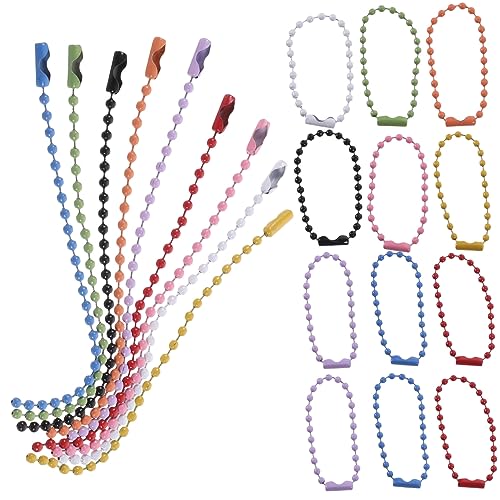 DOITOOL 100 Stück Metall Kugelkette Schlüsselanhänger Bunte Ball Roller Chains Weihnachtsbaum Anhänger Deko Schmuck DIY Zubehör Langlebig Vielseitig für Taschen Rucksäcke Kleidung DOITOOL 100 Stück Metall Kugelkette Schlüsselanhänger Bunte Ball Roller Chains Weihnachtsbaum Anhänger Deko Schmuck DIY Zubehör Langlebig Vielseitig für Taschen Rucksäcke Kleidung von DOITOOL