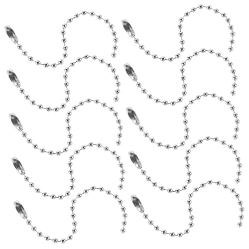 DOITOOL 100 Stück Silberfarbene Kugelkette mit Langlebiger Elektroplattierung Vielseitige Perlenkette für Schmuckherstellung DIY Basteln und Dekoration Anpassbare für Kreative Accessoires DOITOOL 100 Stück Silberfarbene Kugelkette mit Langlebiger Elektroplattierung Vielseitige Perlenkette für Schmuckherstellung DIY Basteln und Dekoration Anpassbare für Kreative Accessoires von DOITOOL