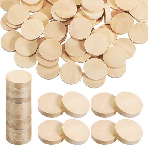 DOITOOL 100Stücke Runde Holzscheiben Unlackierte Holzkreise für Bastelarbeiten Stabile und Glatte Holzstücke zum DIY Handwerk und Dekoration DOITOOL 100Stücke Runde Holzscheiben Unlackierte Holzkreise für Bastelarbeiten Stabile und Glatte Holzstücke zum DIY Handwerk und Dekoration von DOITOOL