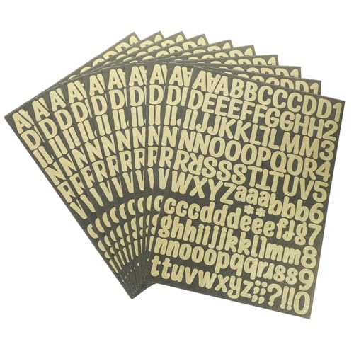 DOITOOL 10Blätter Selbstklebende Glitzer und Zahlenaufkleber Dekorative Alphabet Aufkleber für Scrapbooking und DIY Projekte Langlebig und Leicht zu Entfernen DOITOOL 10Blätter Selbstklebende Glitzer und Zahlenaufkleber Dekorative Alphabet Aufkleber für Scrapbooking und DIY Projekte Langlebig und Leicht zu Entfernen von DOITOOL