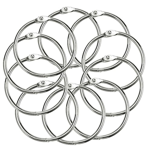 DOITOOL 10Stücke Großer Binder Ring Wiederverwendbare Buchringe für Karteikarten Scrapbook und Tägliche Nutzung für Lehrer DOITOOL 10Stücke Großer Binder Ring Wiederverwendbare Buchringe für Karteikarten Scrapbook und Tägliche Nutzung für Lehrer von DOITOOL