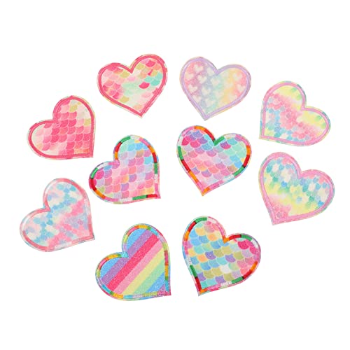 DOITOOL 10Stücke Herzförmige Stickerei Patches Applikationen für Kleidung Taschen und DIY Projekte Farbenfrohes Design für Personalisierte Dekoration und Reparatur DOITOOL 10Stücke Herzförmige Stickerei Patches Applikationen für Kleidung Taschen und DIY Projekte Farbenfrohes Design für Personalisierte Dekoration und Reparatur von DOITOOL