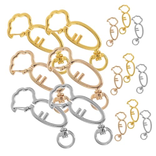 DOITOOL 15 Stück Schlüsselanhänger Schmuckhaken Karotten Karottenkarabiner Federringverschluss Winziger Karabiner Kleine Karabinerclips Mini Karabiner Karottenclip DOITOOL 15 Stück Schlüsselanhänger Schmuckhaken Karotten Karottenkarabiner Federringverschluss Winziger Karabiner Kleine Karabinerclips Mini Karabiner Karottenclip von DOITOOL