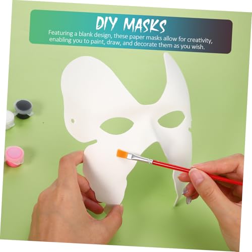 DOITOOL 15 Stück Teiliges Weiße Diy Karnevalsmasken aus Papierpulpe Bemalbare Masken für Cosplay Halloween Fasching und Kostümpartys Leicht Wiederverwendbar für Gruppenveranstaltungen DOITOOL 15 Stück Teiliges Weiße Diy Karnevalsmasken aus Papierpulpe Bemalbare Masken für Cosplay Halloween Fasching und Kostümpartys Leicht Wiederverwendbar für Gruppenveranstaltungen von DOITOOL