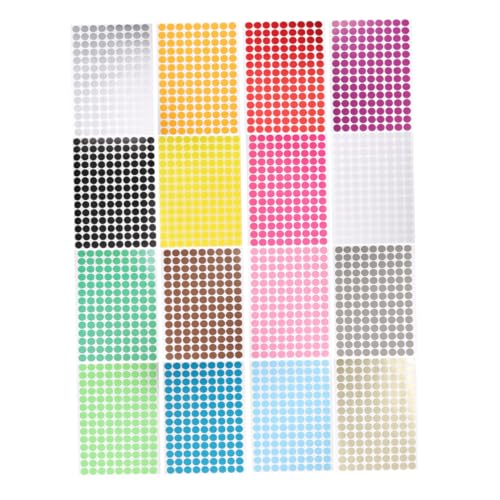 DOITOOL 16 Blatt Selbstklebende Runde Farbige Punktaufkleber Markierungspunkte Farbcode Etiketten Für Lager Büro Klassenzimmer Verpackung DOITOOL 16 Blatt Selbstklebende Runde Farbige Punktaufkleber Markierungspunkte Farbcode Etiketten Für Lager Büro Klassenzimmer Verpackung von DOITOOL