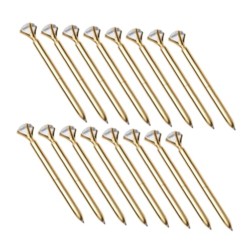 DOITOOL 16 Stück Kugelschreiber Mit Strasssteinen Kugelschreiber Mit Strassdekor Täglich Büro Tinte Haushalt Ergonomisch Kugelschreiber Schreiben Bußgeld Kreativ Punkt Lustig Golden Metall DOITOOL 16 Stück Kugelschreiber Mit Strasssteinen Kugelschreiber Mit Strassdekor Täglich Büro Tinte Haushalt Ergonomisch Kugelschreiber Schreiben Bußgeld Kreativ Punkt Lustig Golden Metall von DOITOOL