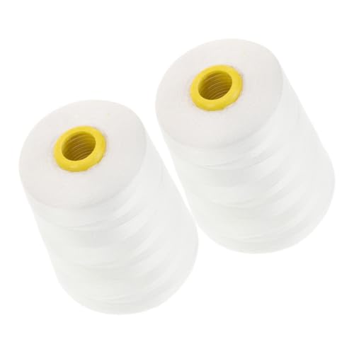 DOITOOL 2 Rollen Nähmaschinengarn Nähfäden Dickes Nähgarn Universalgarn Strapazierfähiges Garn Zum Nähen Von Gewebten Taschen Nähgarn Baumwoll Quiltgarn Baumwollfaden Weiß DOITOOL 2 Rollen Nähmaschinengarn Nähfäden Dickes Nähgarn Universalgarn Strapazierfähiges Garn Zum Nähen Von Gewebten Taschen Nähgarn Baumwoll Quiltgarn Baumwollfaden Weiß von DOITOOL