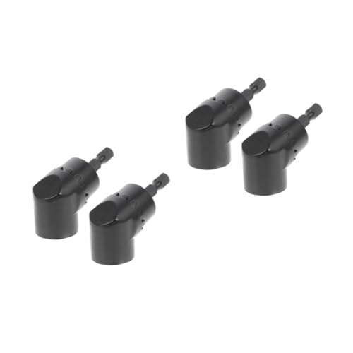 DOITOOL 2 Sätze Bit-ecke Schraubendreher Stecker Schlagbohrmaschine Winkelbohrerverlängerung Adapter Elektrische Bohrmaschine Löten Chrom-vanadium-legierter Stahl Black 2 Stück * 2 von DOITOOL