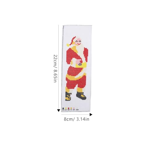 DOITOOL 2 Sätze DIY Kreuzstich Lesezeichen Bastelset Weihnachten mit Weihnachtsbaum Weihnachtsmann Baumwollstoff Stickerei Starter Kit für Anfänger Praktische Geschenkidee für Leser und DOITOOL 2 Sätze DIY Kreuzstich Lesezeichen Bastelset Weihnachten mit Weihnachtsbaum Weihnachtsmann Baumwollstoff Stickerei Starter Kit für Anfänger Praktische Geschenkidee für Leser und von DOITOOL