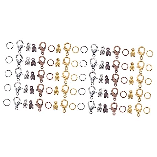 DOITOOL 2 Sätze Diy Schmuckset mit Verschlüsse für Armbänder Karabiner Offene Ringe und Rotkupfer für Bastelprojekte DOITOOL 2 Sätze Diy Schmuckset mit Verschlüsse für Armbänder Karabiner Offene Ringe und Rotkupfer für Bastelprojekte von DOITOOL