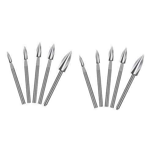 DOITOOL 2 Sätze Gravierbohrer Schnitzel-kit Gravurwerkzeug Drill -kit Holzbearbeitung Bausatz Gravierwerkzeug Für Holz Holzschnitzgrat Weißer Stahl Silver 5 Stück * 2 DOITOOL 2 Sätze Gravierbohrer Schnitzel-kit Gravurwerkzeug Drill -kit Holzbearbeitung Bausatz Gravierwerkzeug Für Holz Holzschnitzgrat Weißer Stahl Silver 5 Stück * 2 von DOITOOL