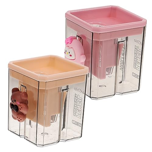 DOITOOL 2 Stück Cartoon Bleistiftspitzer Mini Mechanische Stifte Bleistiftschärfer Karikatur dosenspitzer kulich form manuelle kleine Bleistiftspitzer Masse Plastik Colorful DOITOOL 2 Stück Cartoon Bleistiftspitzer Mini Mechanische Stifte Bleistiftschärfer Karikatur dosenspitzer kulich form manuelle kleine Bleistiftspitzer Masse Plastik Colorful von DOITOOL