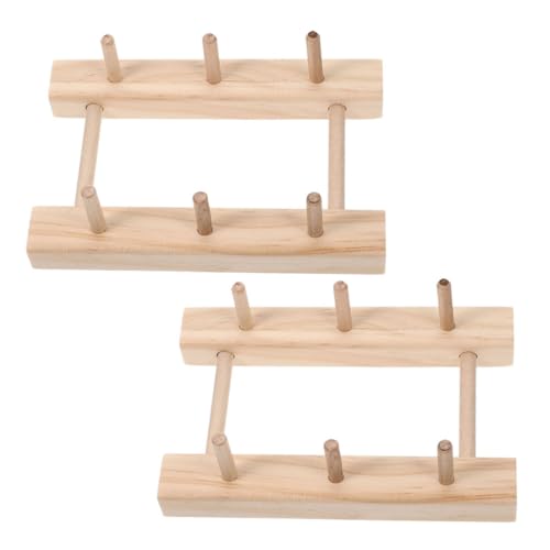 DOITOOL 2 Stück Spulenständer mit Strang Stickerei Garnhalter-Organizer Gestell DIY-Spulenhalter Garnhalterständer Nähgarn-Organizer Stabiler Nähgarnständer Nähwerkzeughalter hölzern Khaki DOITOOL 2 Stück Spulenständer mit Strang Stickerei Garnhalter-Organizer Gestell DIY-Spulenhalter Garnhalterständer Nähgarn-Organizer Stabiler Nähgarnständer Nähwerkzeughalter hölzern Khaki von DOITOOL