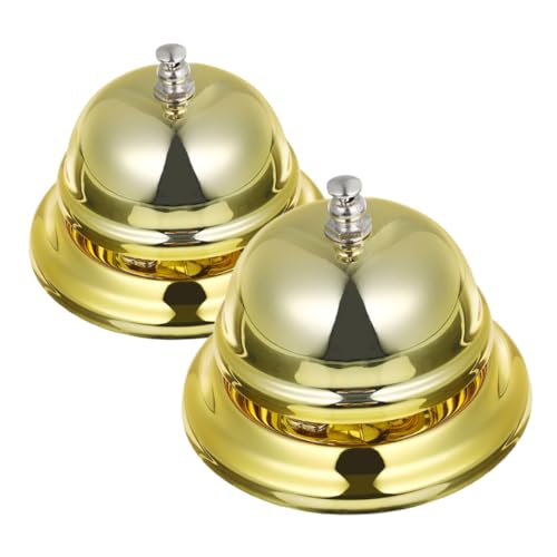 DOITOOL 2 Stück läute die Glocke kleine Glocke Laute Glocke Klingel für Klassenmanagement Klassenglocke für Lehrer Rufen Sie den Klingelservice an Empfangschalter Zinklegierung Golden DOITOOL 2 Stück läute die Glocke kleine Glocke Laute Glocke Klingel für Klassenmanagement Klassenglocke für Lehrer Rufen Sie den Klingelservice an Empfangschalter Zinklegierung Golden von DOITOOL