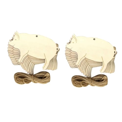 DOITOOL 20 Stck. Teiliges Schwein Holzanhänger Blanko Holzschilder mit Schnur Unvollendete Holzstücke zum Basteln Personalisierte DIY Etiketten für Hochzeiten Geschenke Dekoration und DOITOOL 20 Stck. Teiliges Schwein Holzanhänger Blanko Holzschilder mit Schnur Unvollendete Holzstücke zum Basteln Personalisierte DIY Etiketten für Hochzeiten Geschenke Dekoration und von DOITOOL