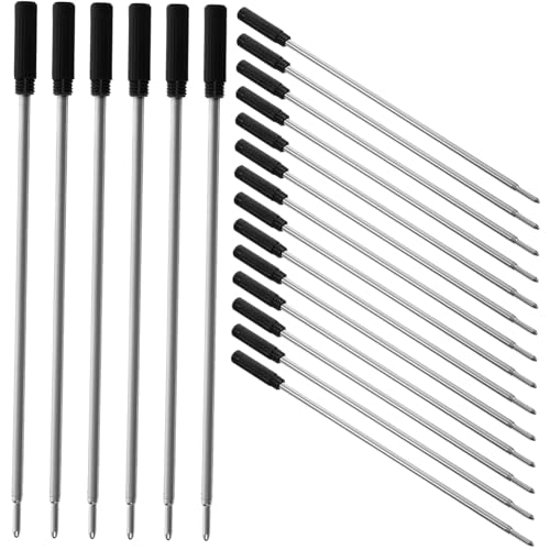 DOITOOL 20 Stück Austauschbare Mine Ersatz Tinte Nachfüllung Büro Stifte Masse kugelschreiber Gelstift mit feiner Spitze Zeichnungs-Kritzelstift-Nachfüllpackungen pp Black DOITOOL 20 Stück Austauschbare Mine Ersatz Tinte Nachfüllung Büro Stifte Masse kugelschreiber Gelstift mit feiner Spitze Zeichnungs-Kritzelstift-Nachfüllpackungen pp Black von DOITOOL