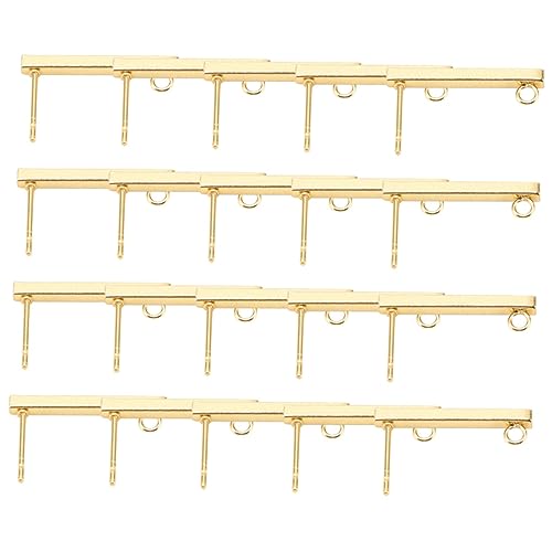 DOITOOL 20 Stück quadratische Ohrringe Ergebnisse Ohrstecker Hoop -Ohrring Ohrring mit Öse Ohrringe für die Schmuckherstellung Ohrring-Hardware Rostfreier Stahl Golden DOITOOL 20 Stück quadratische Ohrringe Ergebnisse Ohrstecker Hoop -Ohrring Ohrring mit Öse Ohrringe für die Schmuckherstellung Ohrring-Hardware Rostfreier Stahl Golden von DOITOOL